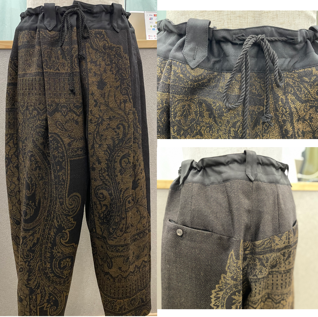 Tibetan Paisley Jacquard Himo Pants – sewohayami Tibetan Paisley Jacquard Himo Pants – sewohayami